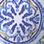Printed Cotton Shirt - Blue Mosaic Tile