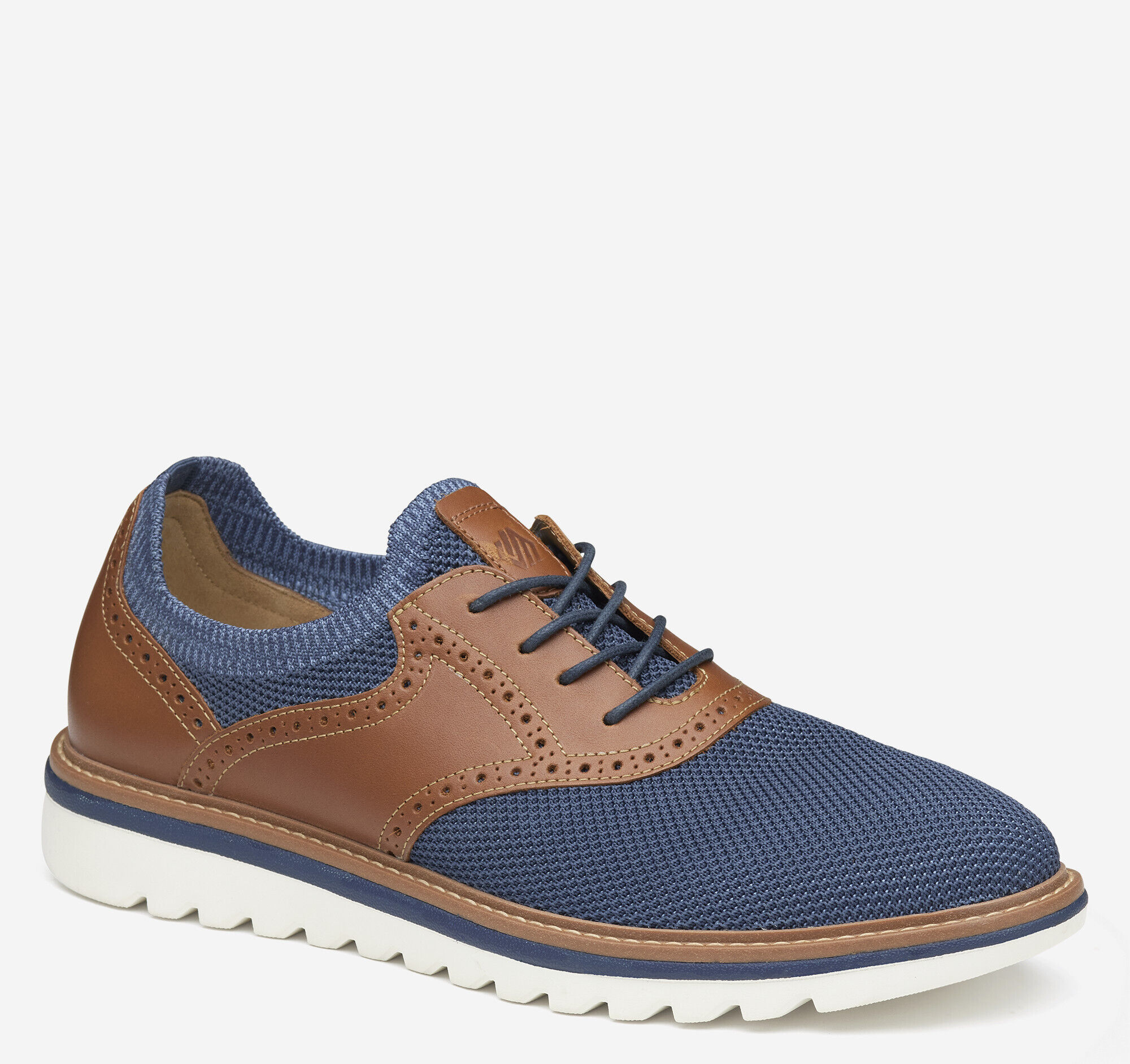 Johnston and murphy blue best sale suede shoes