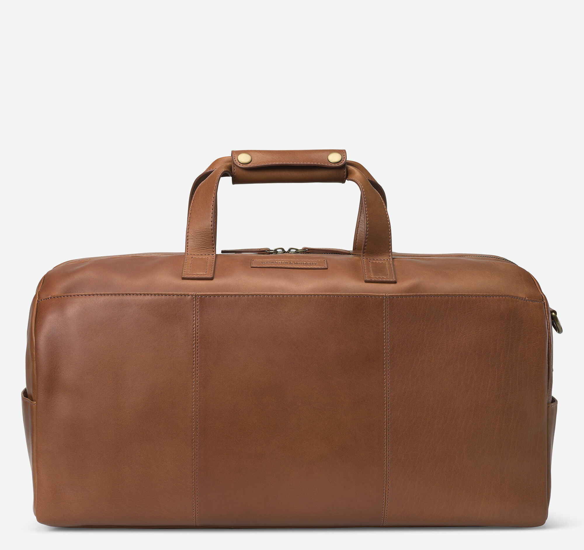 johnston and murphy leather duffle bag