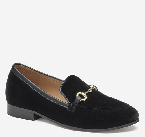 Ali Bit Loafer - Black Velvet