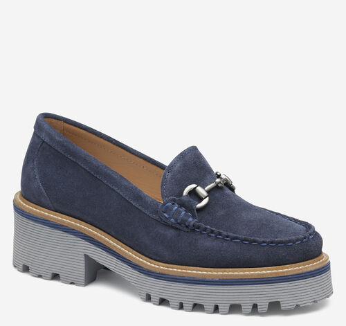 Emmalynn Bit Loafer - Navy Suede