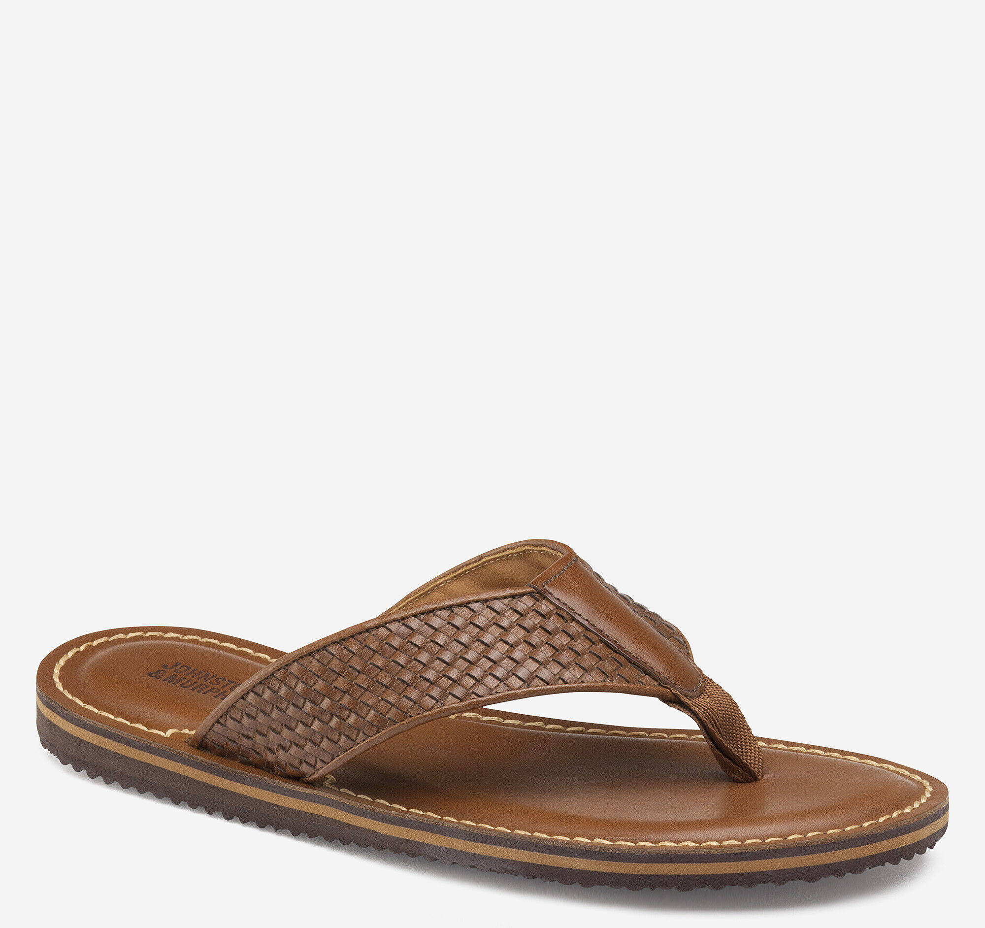 johnston and murphy mens flip flops