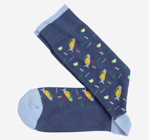 Novelty Socks - Denim Fish Tacos