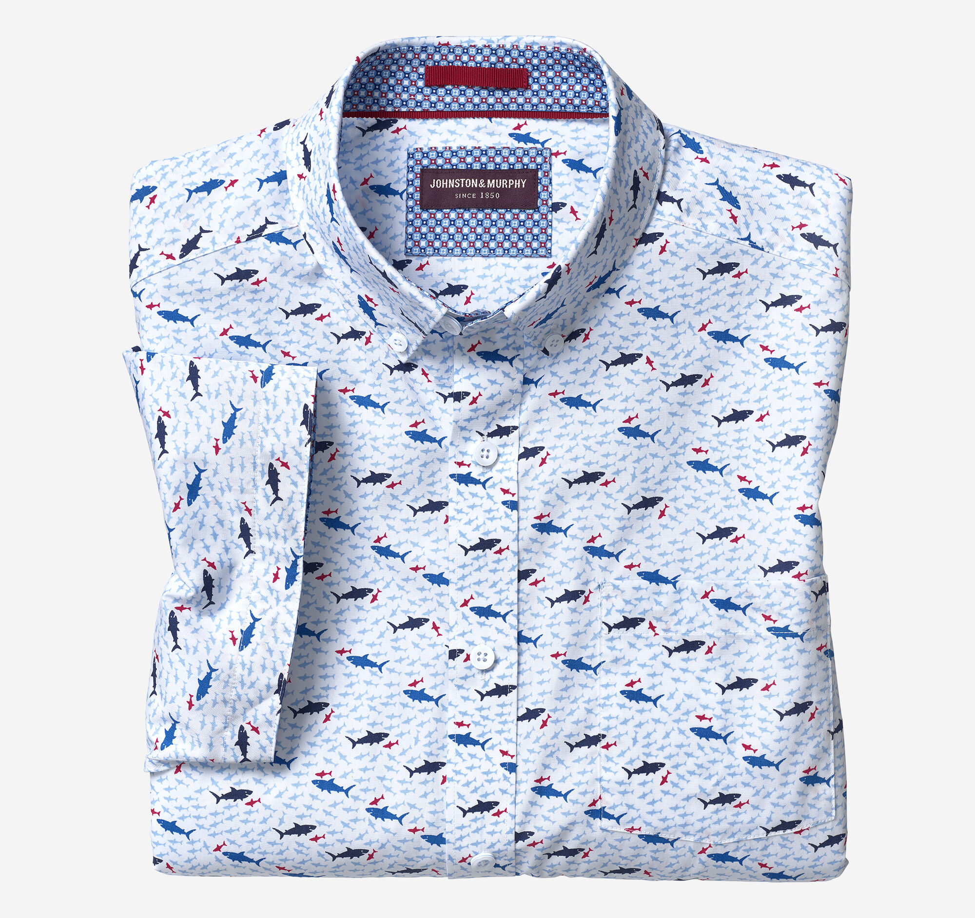 Shark Print Short-Sleeve Shirt 