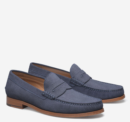 Baldwin Penny Loafer - Navy English Suede