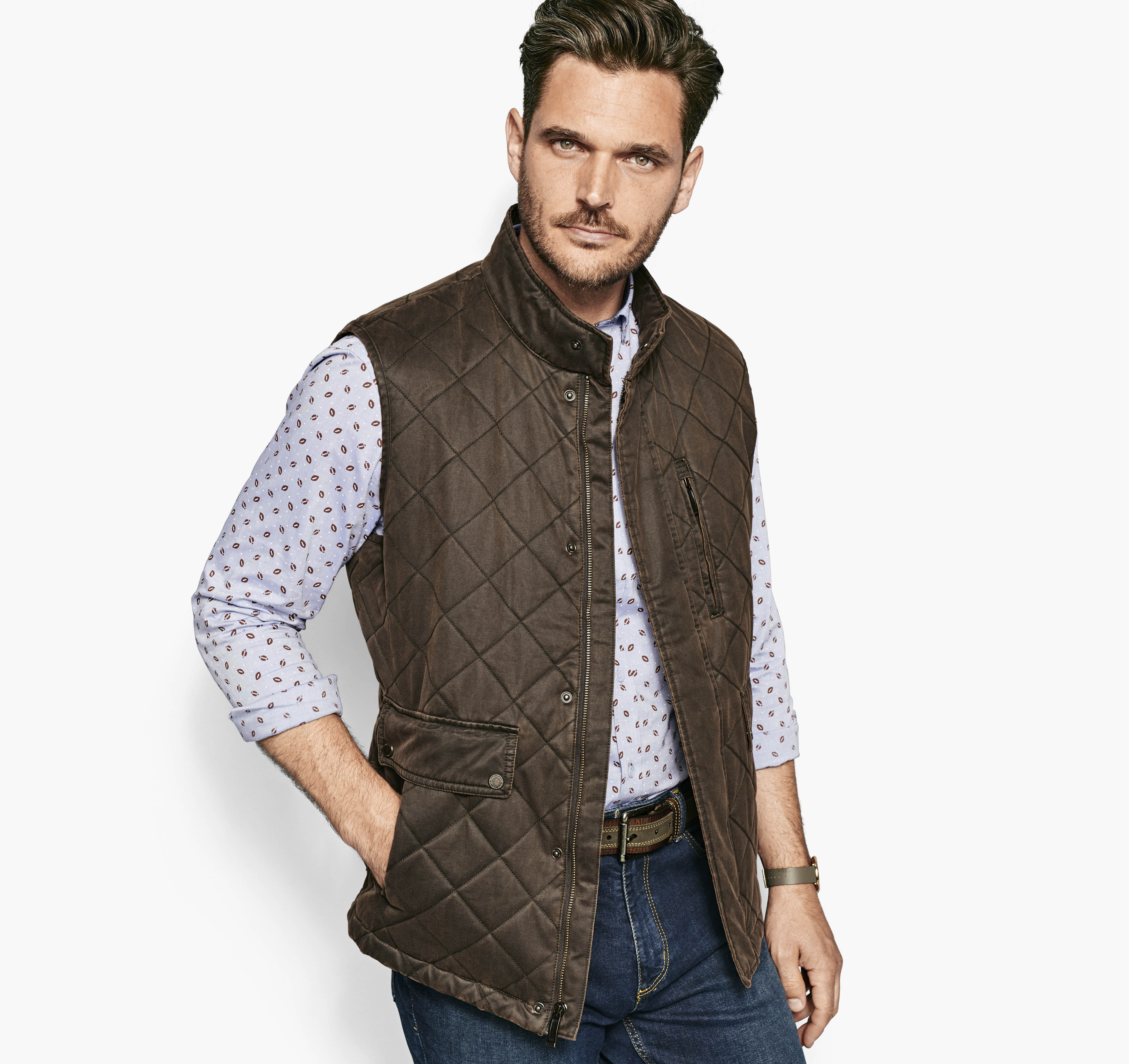 johnston and murphy antiqued cotton jacket