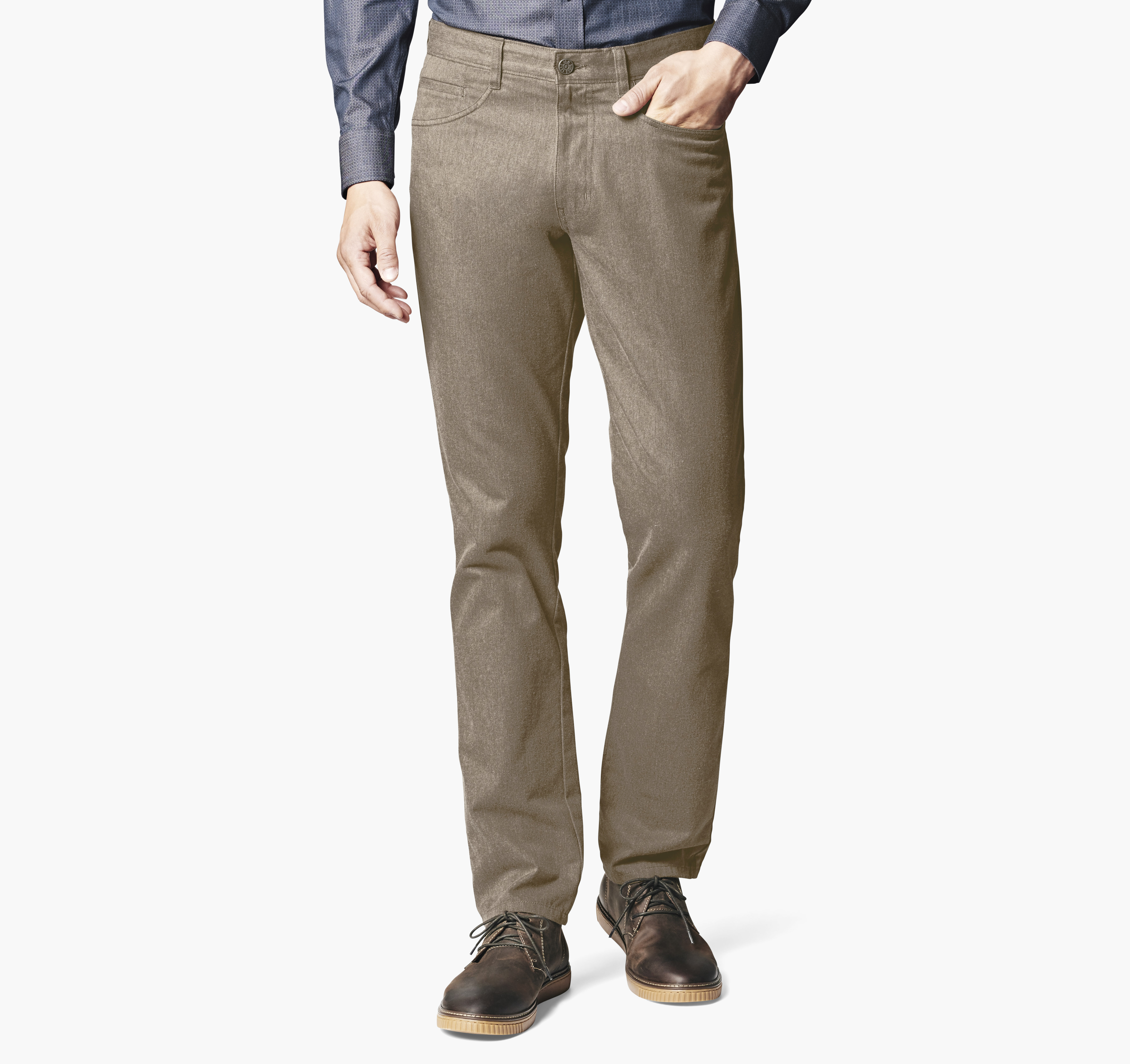 Johnston & Murphy Five-Pocket Straight-Fit Stretch Pants
