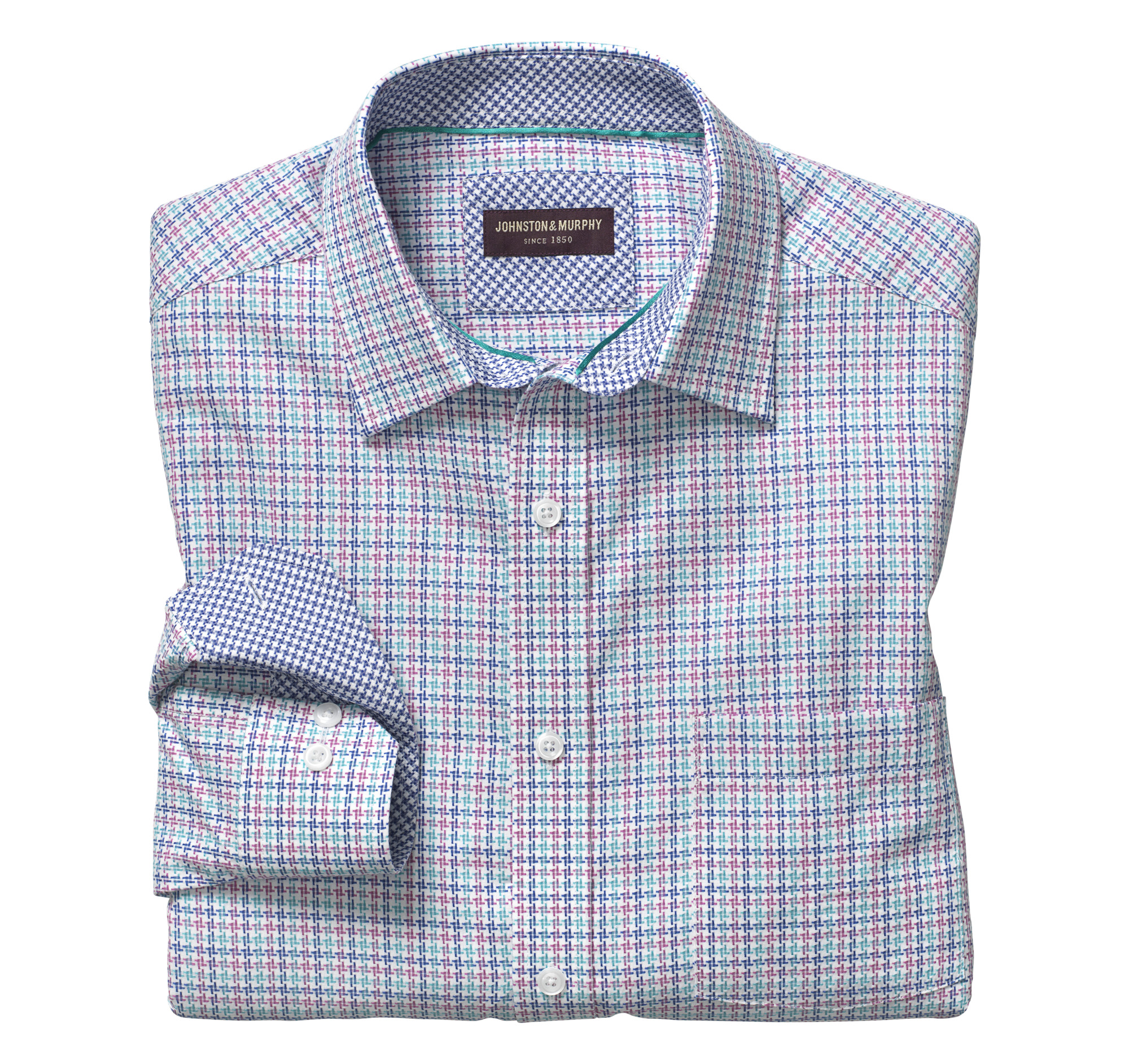 Tri-Color Houndstooth Shirt