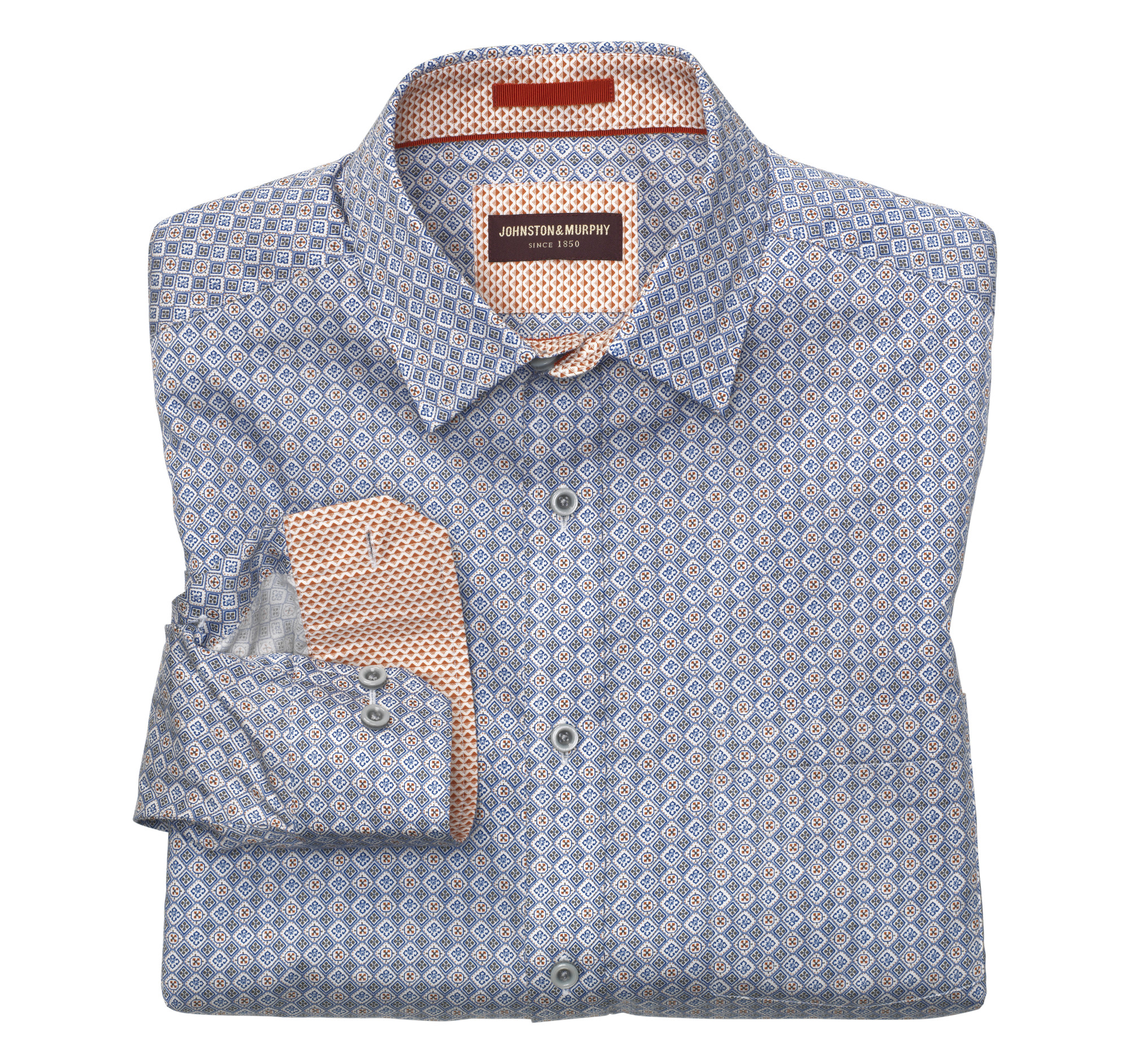 Stamp Tiles Print Shirt