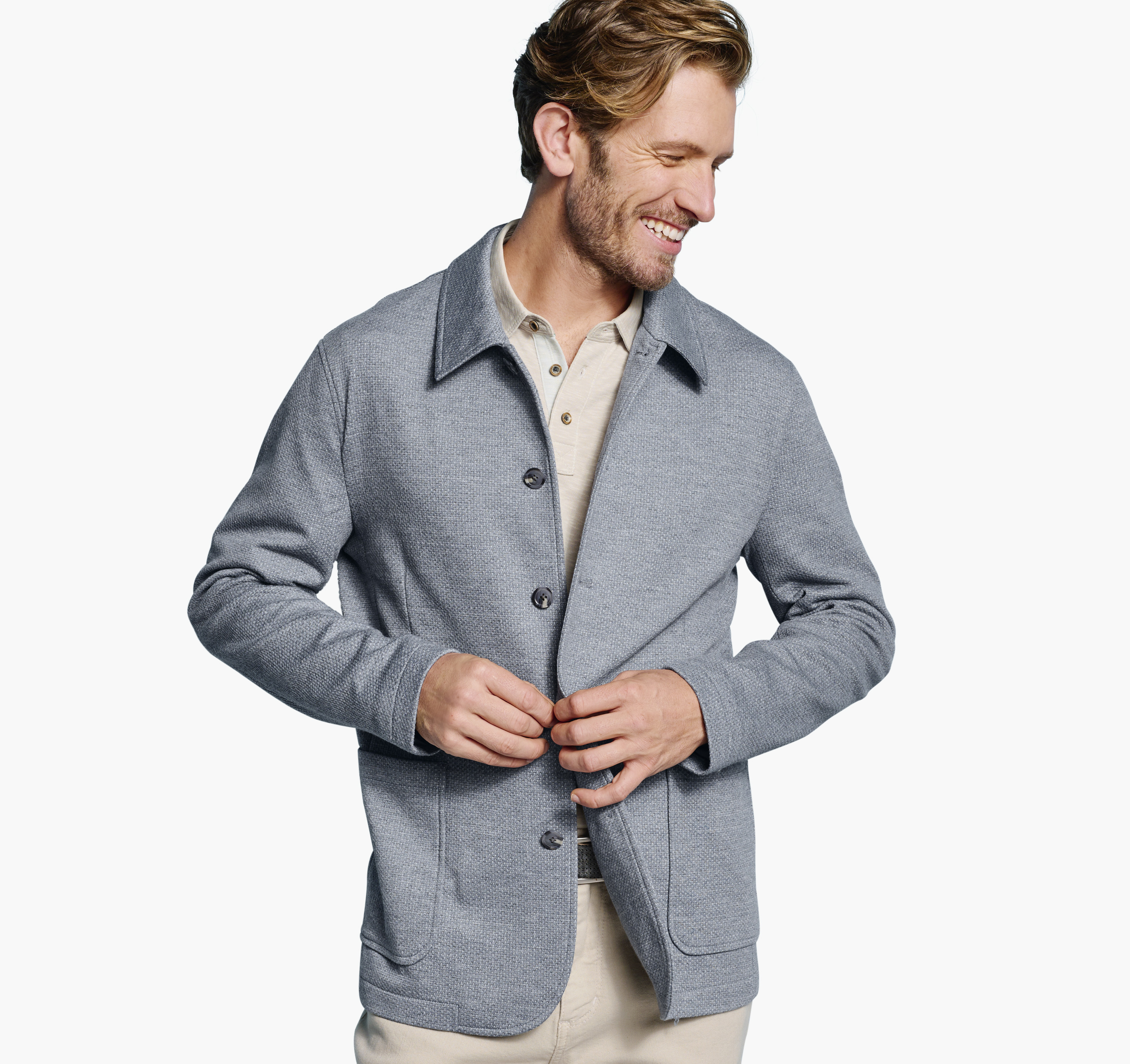 XC Flex® Knit Full-Button Blazer