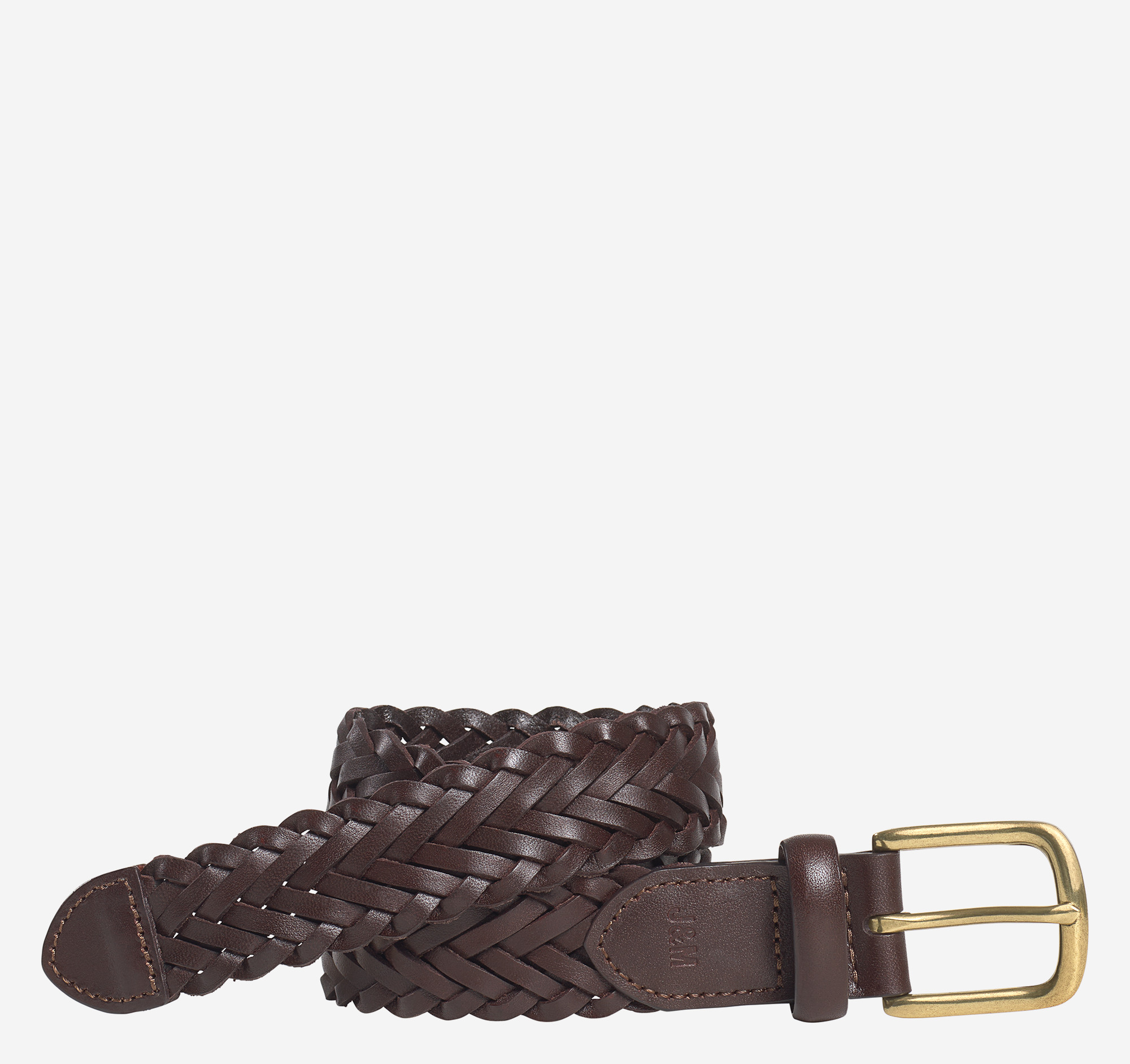 Boys Leather Woven Belt