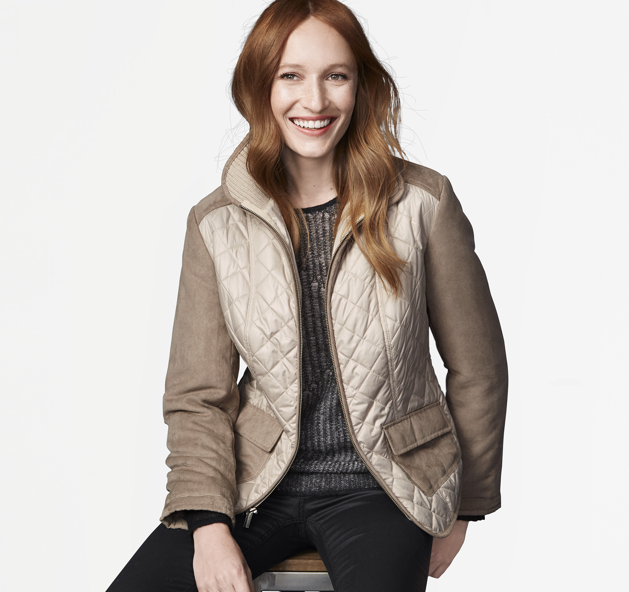 Quilted Mixed-Media Jacket | Johnston & Murphy