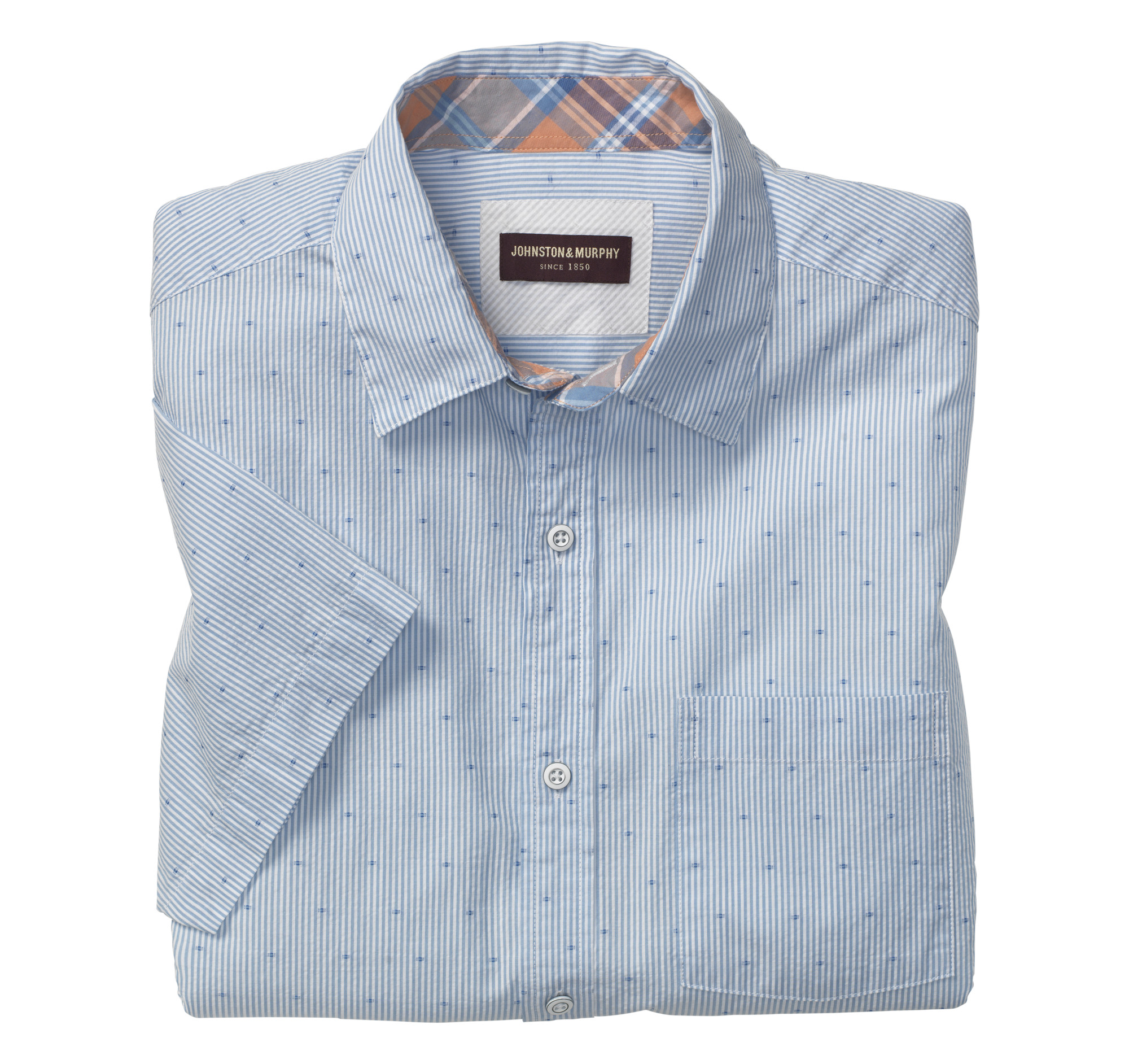 mens seersucker short sleeve shirt