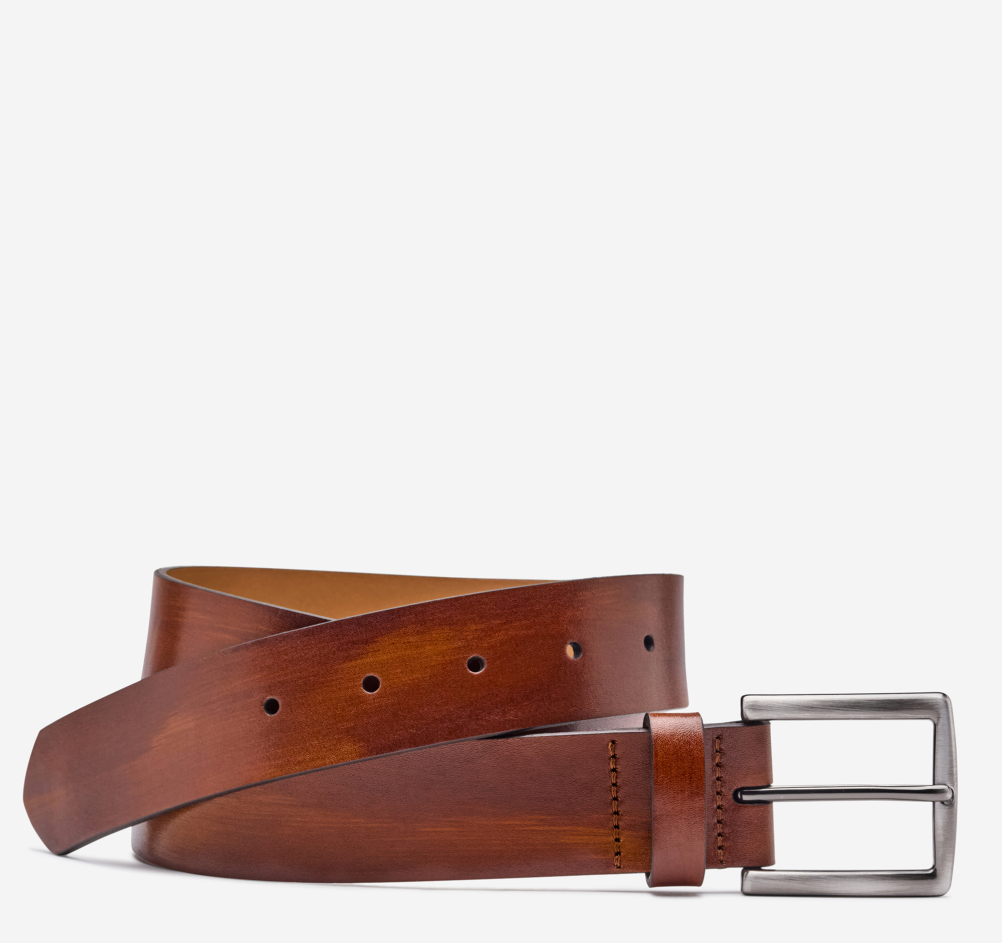 Hand-Stained Flat-Edge Belt