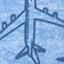 Blue Tonal Airplane