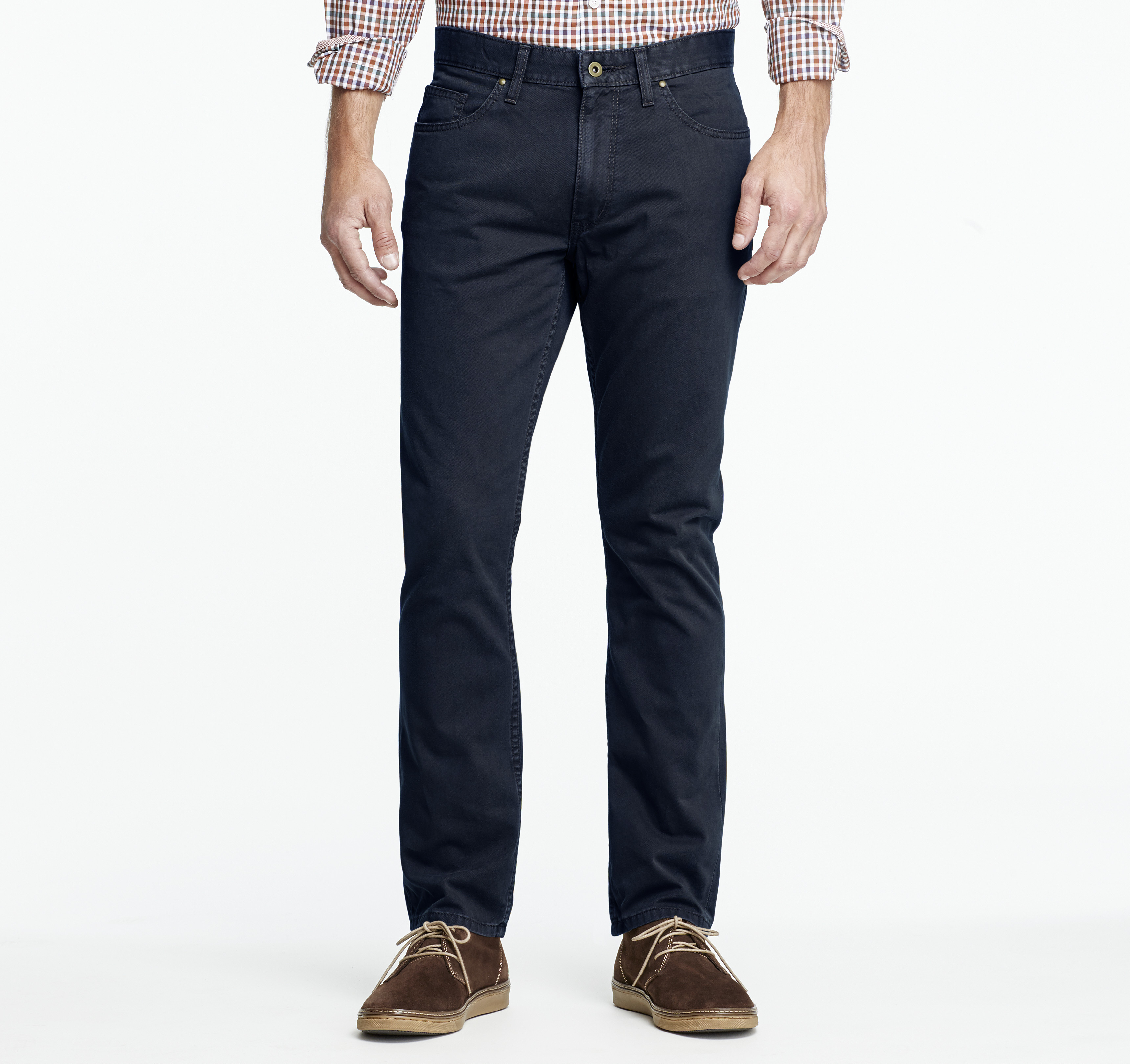 Slim Fit Twill Jeans | Johnston & Murphy