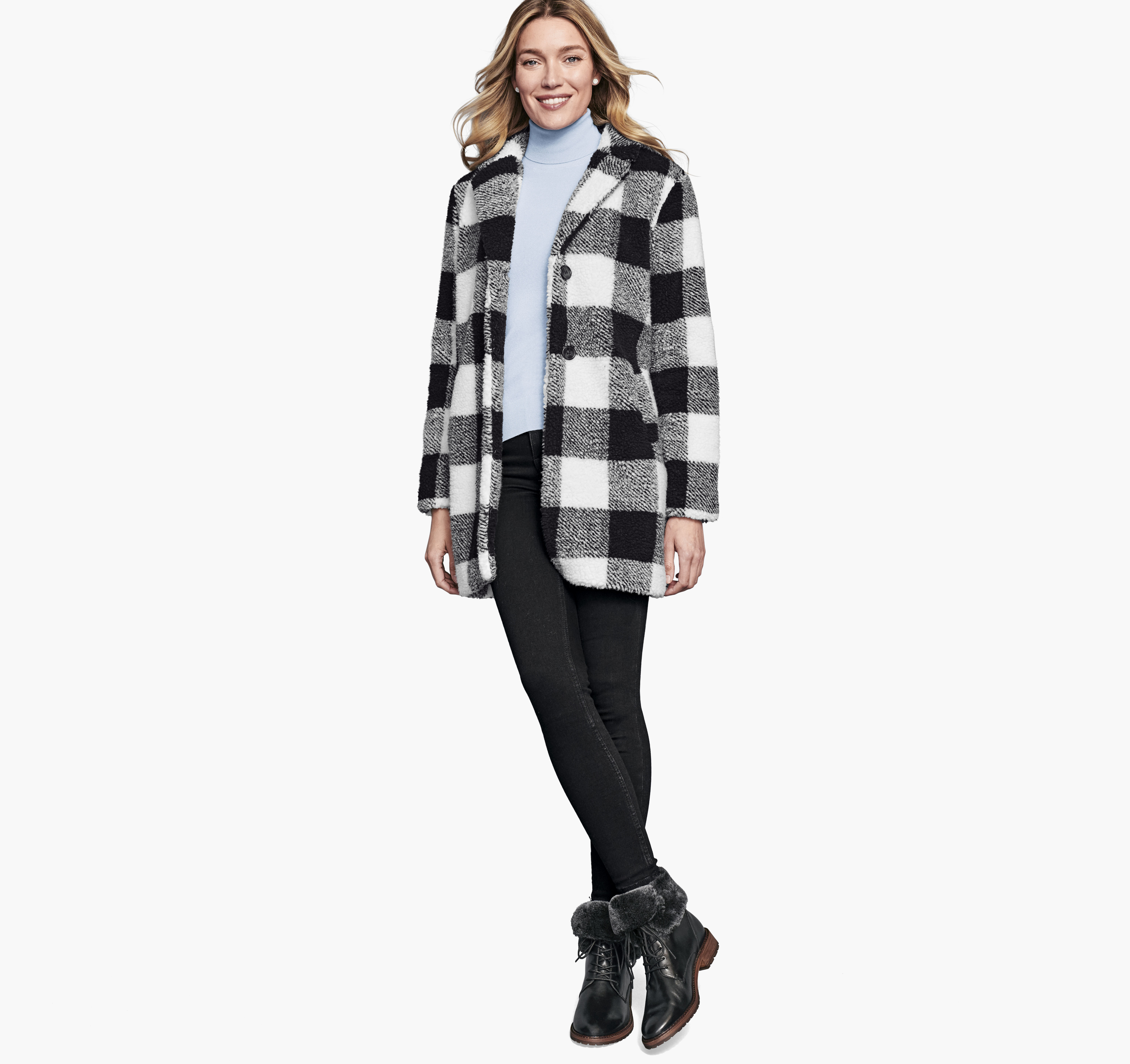 Johnston & Murphy Plaid Teddy shops Bear Coat