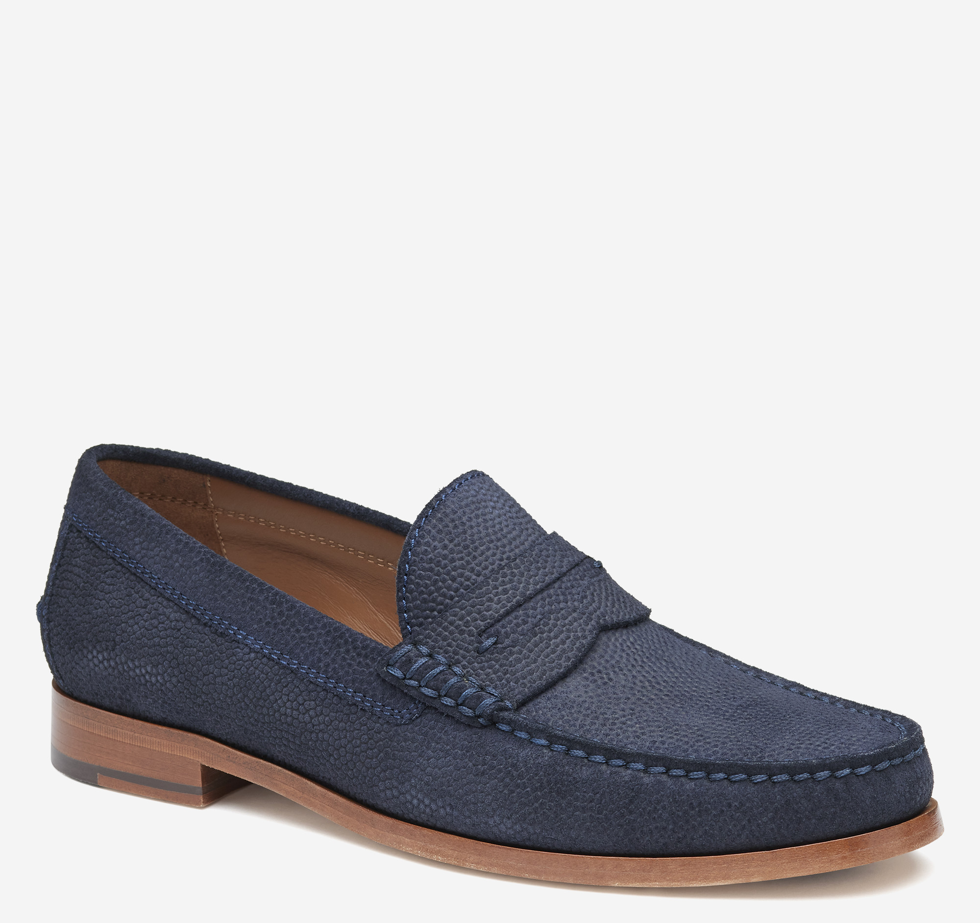 Johnston on sale and Murphy MEN’S suede navy loafers