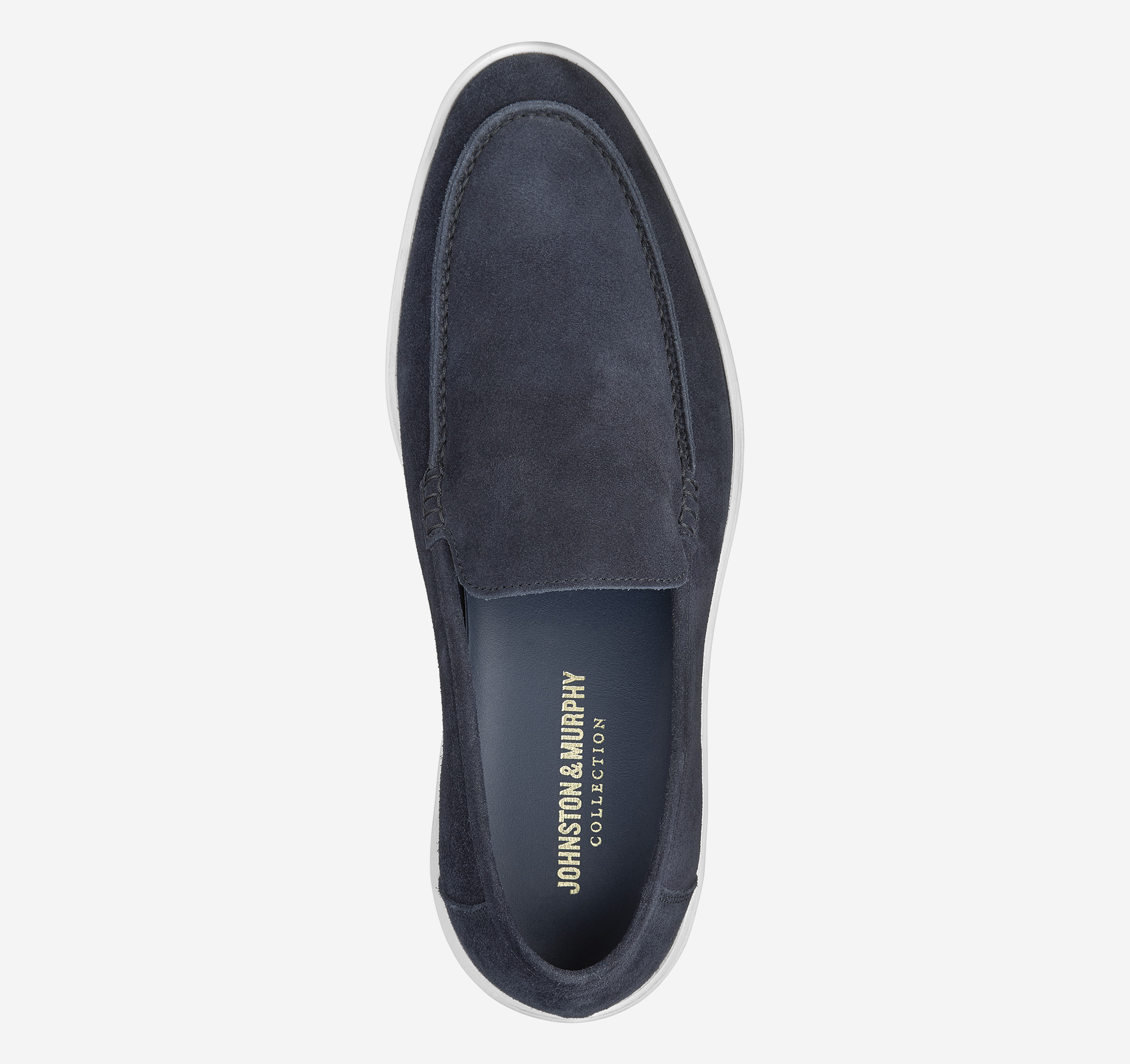 Johnston and Murphy MEN’S hot suede navy loafers