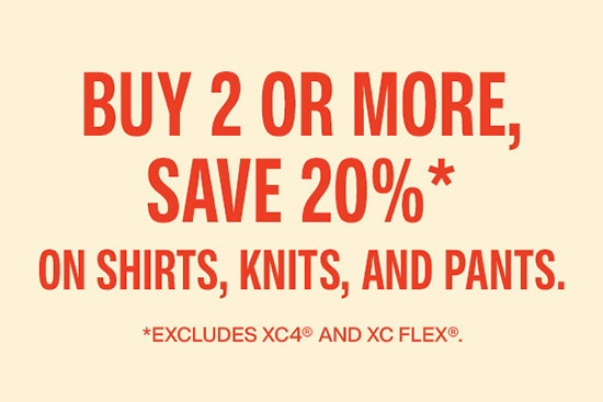 Shop Mens Buy 2 or More 20% Off